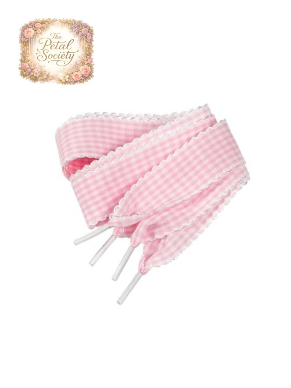 Checkered Satin Ribbon Shoelaces for Sneakers Casual & Work Shoes